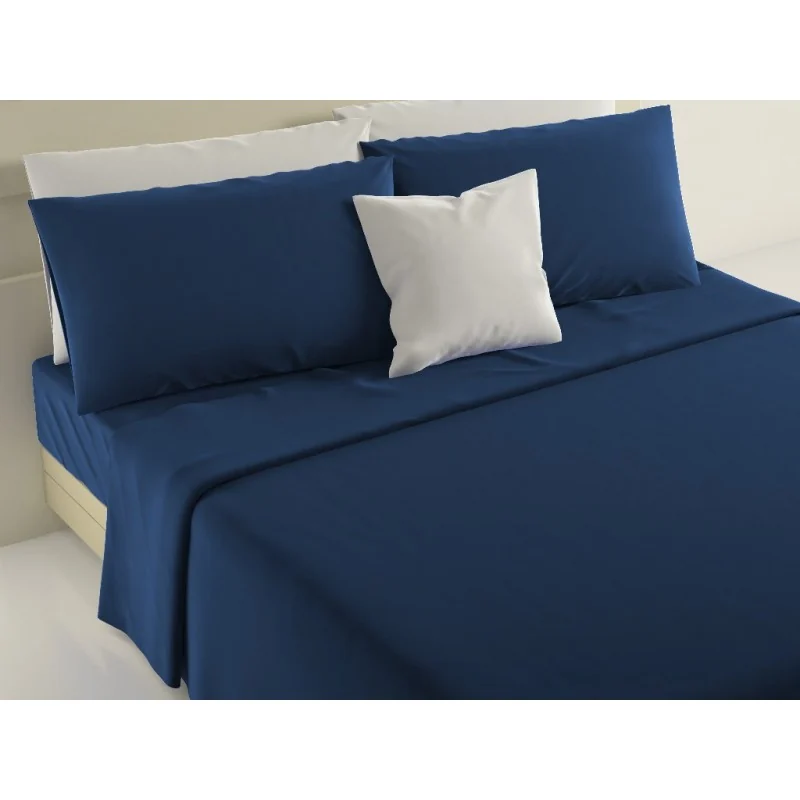Completo lenzuola blu scuro
